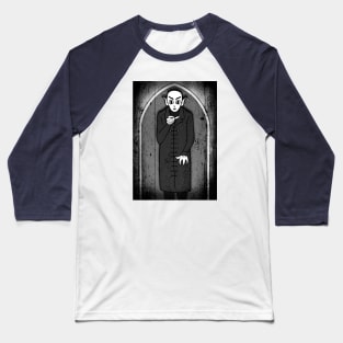 Cartoon Nosferatu Baseball T-Shirt